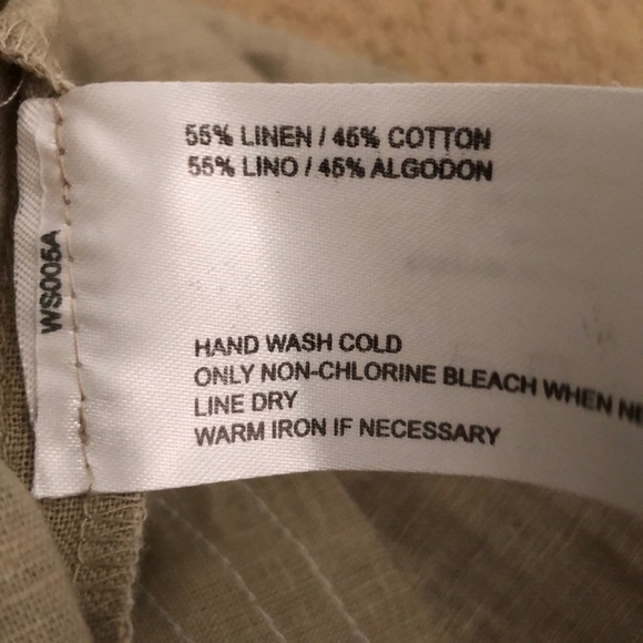 Oscar de la Renta khaki linen/ cotton skirt - Picture 6 of 6